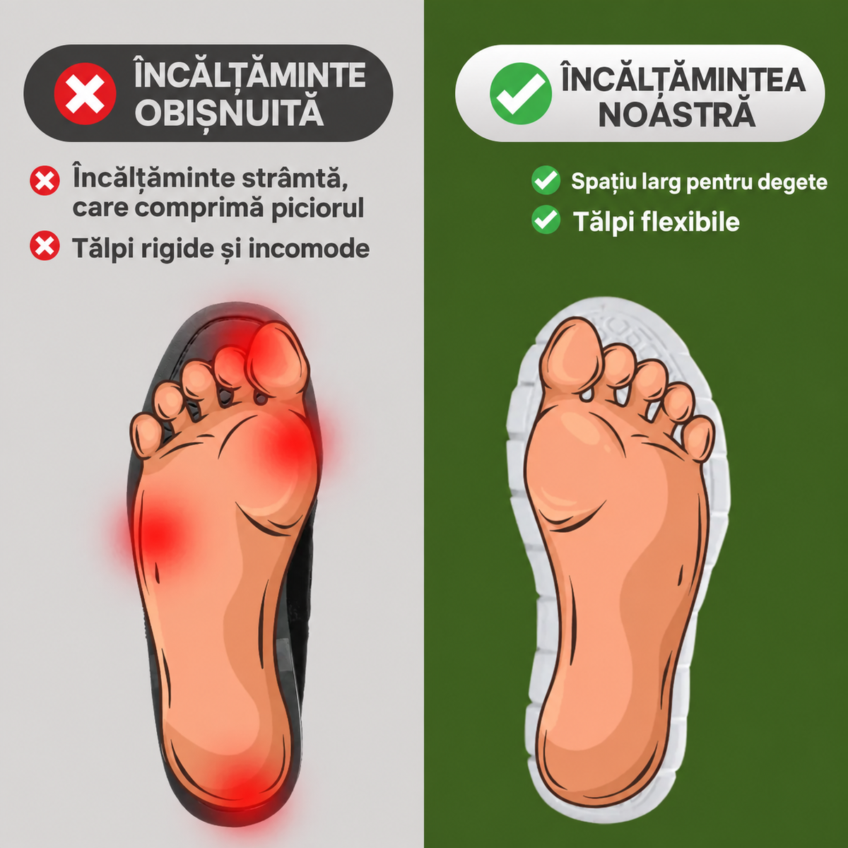 🔥 Încălțăminte ultraconfortabilă – ofertă specială în desfășurare!